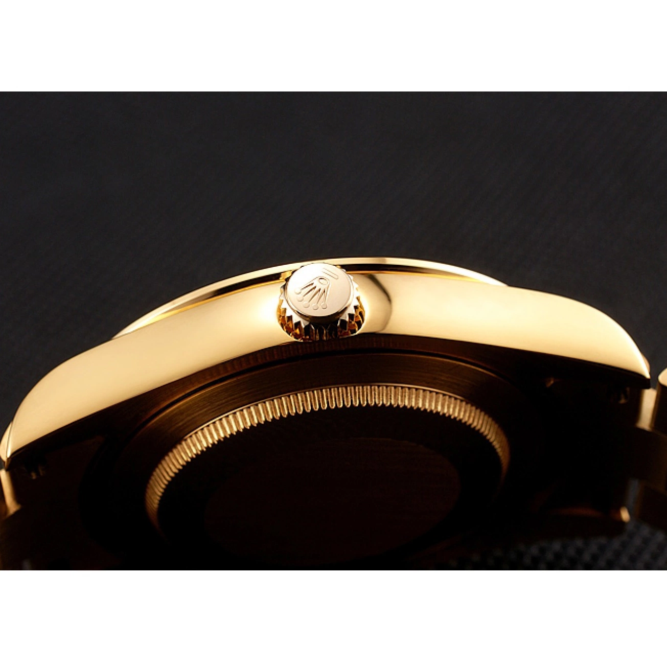 MiroTime 0812 Swiss Rolex Day-Date Diamonds And Rubies Champagne Dial Gold Bracelet 1454100
